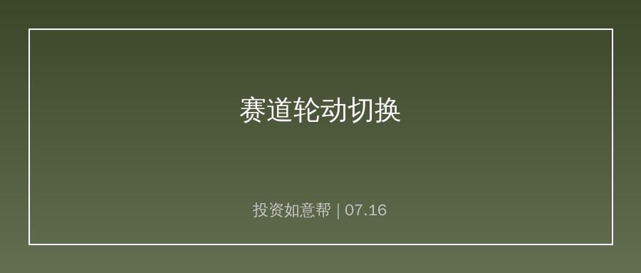 A股资金大幅切换，消费医药迎来修复窗口