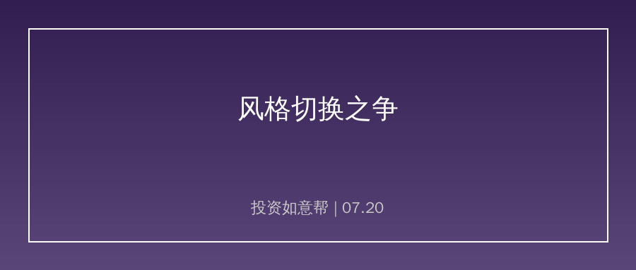 高科技暴跌消费逆势涨，风格切换来了？别急下结论