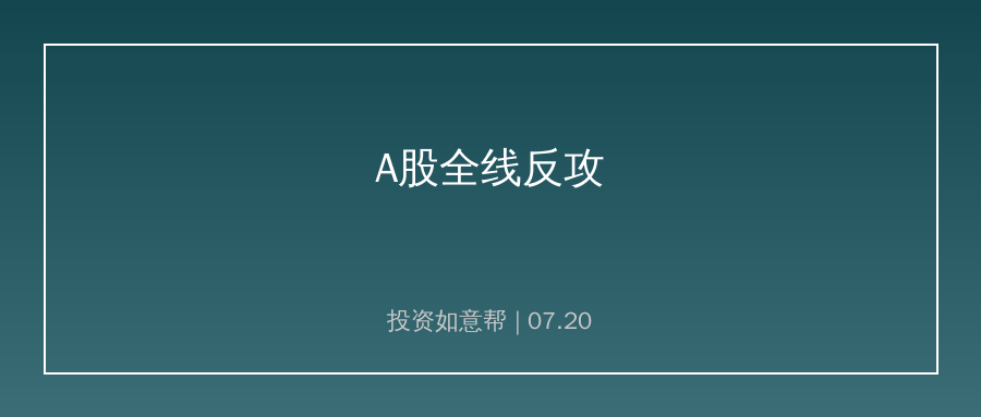 A股全线反攻！中金：年内二次买点或已到来