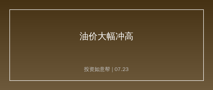 油价再度大幅冲高！全产业链成本压力持续加剧